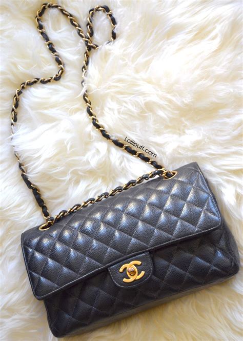 chanel classic flap medium white|More.